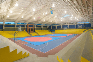 Render del polideportivo ubicado cerca al Condominio AWA