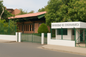 Render de la Universidad de Cundinamarca, ubicada cerca al Condominio AWA