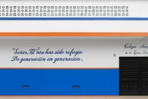 Render del Colegio ubicado cerca al Condominio AWA