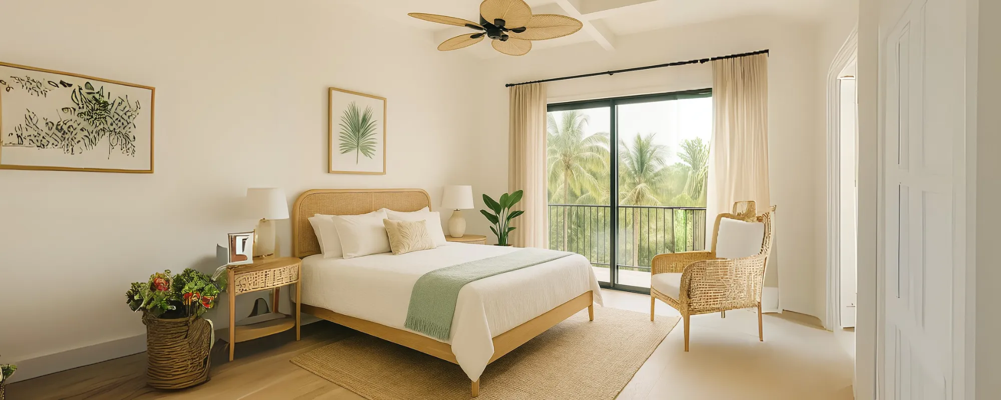 Render de la habitación principal. Imagen de referencia. Los acabados se especifican en el momento de compra.v